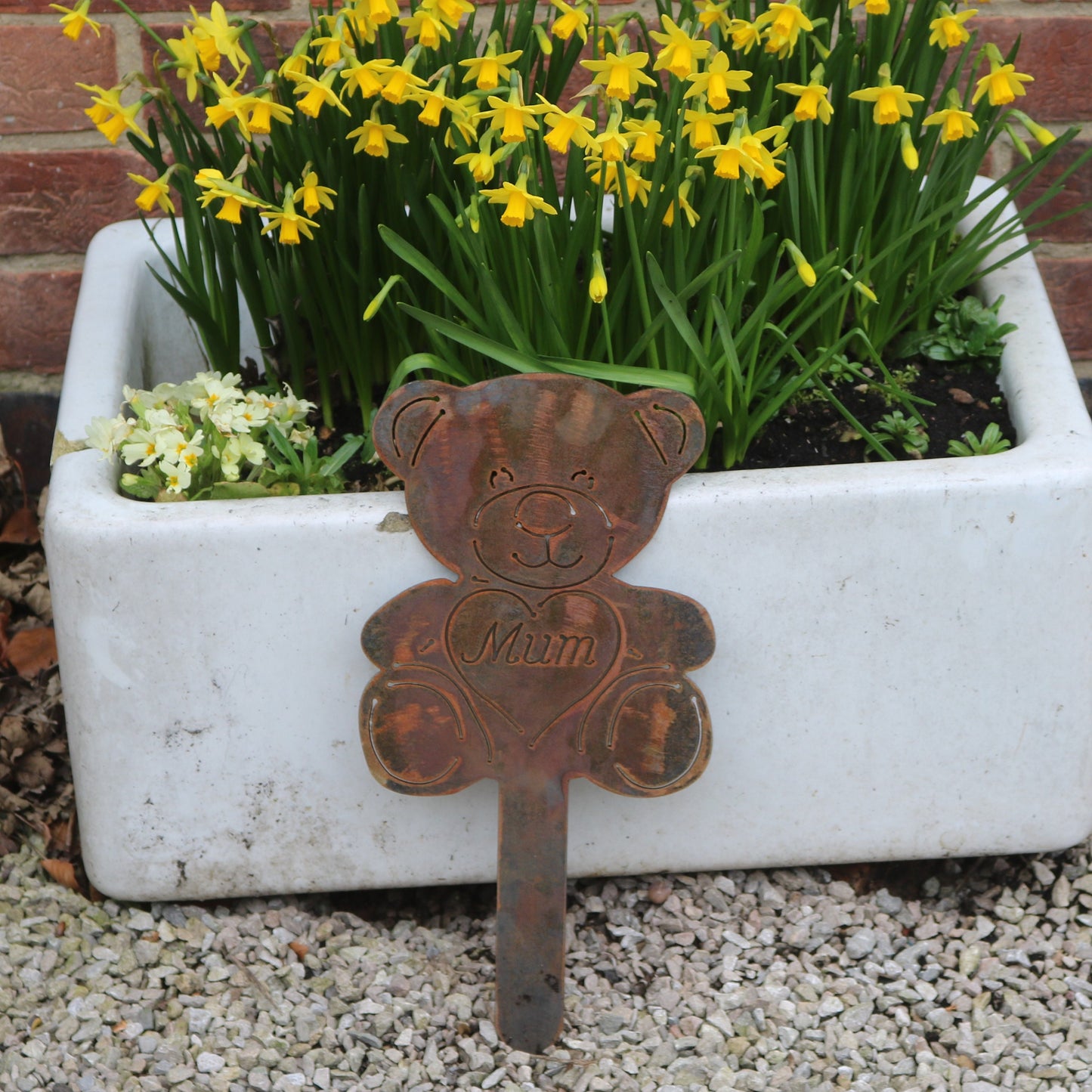 'Mum' Teddy Bear On Stake