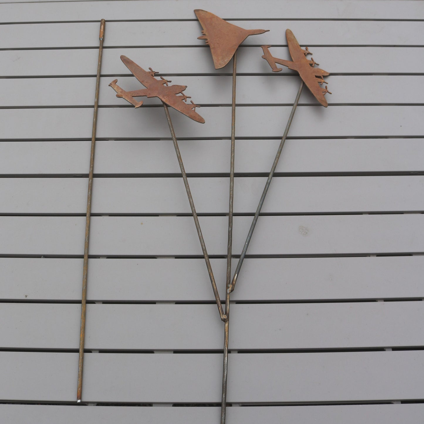 Vulcan Bomber and 2 Lancaster Bombers On Spike- With Extension Pole