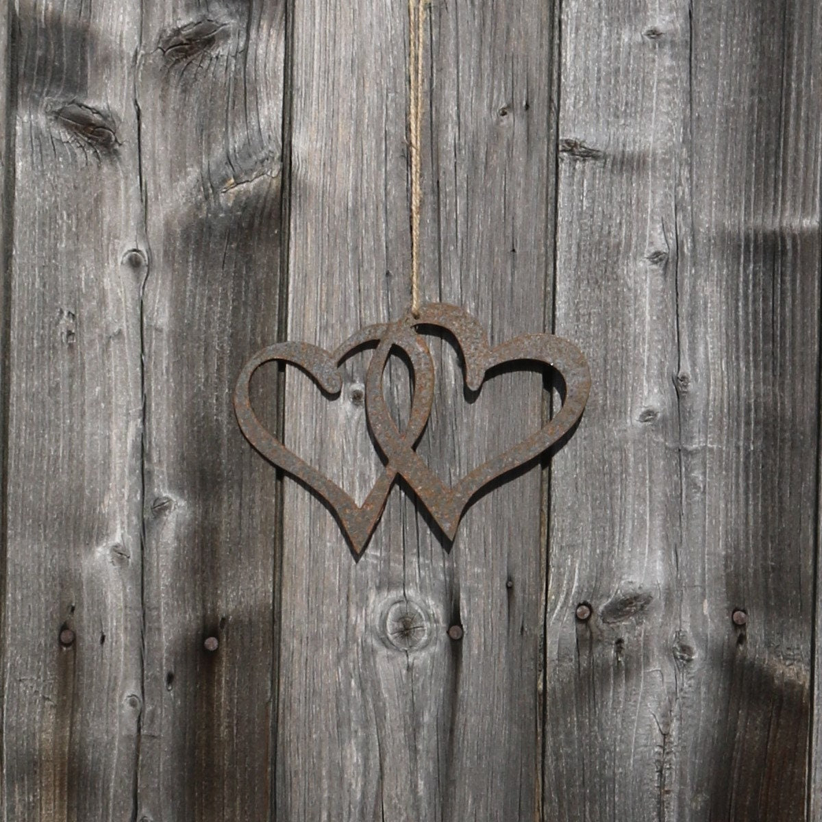 Hanging Entwined Hearts