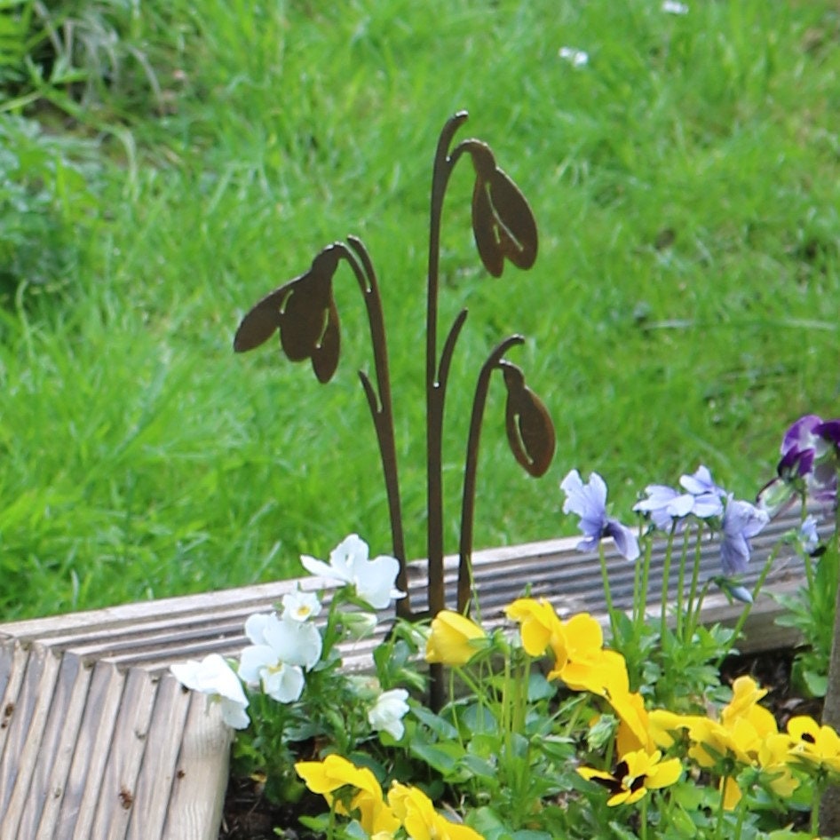 Snowdrops Plant Pot Decoration