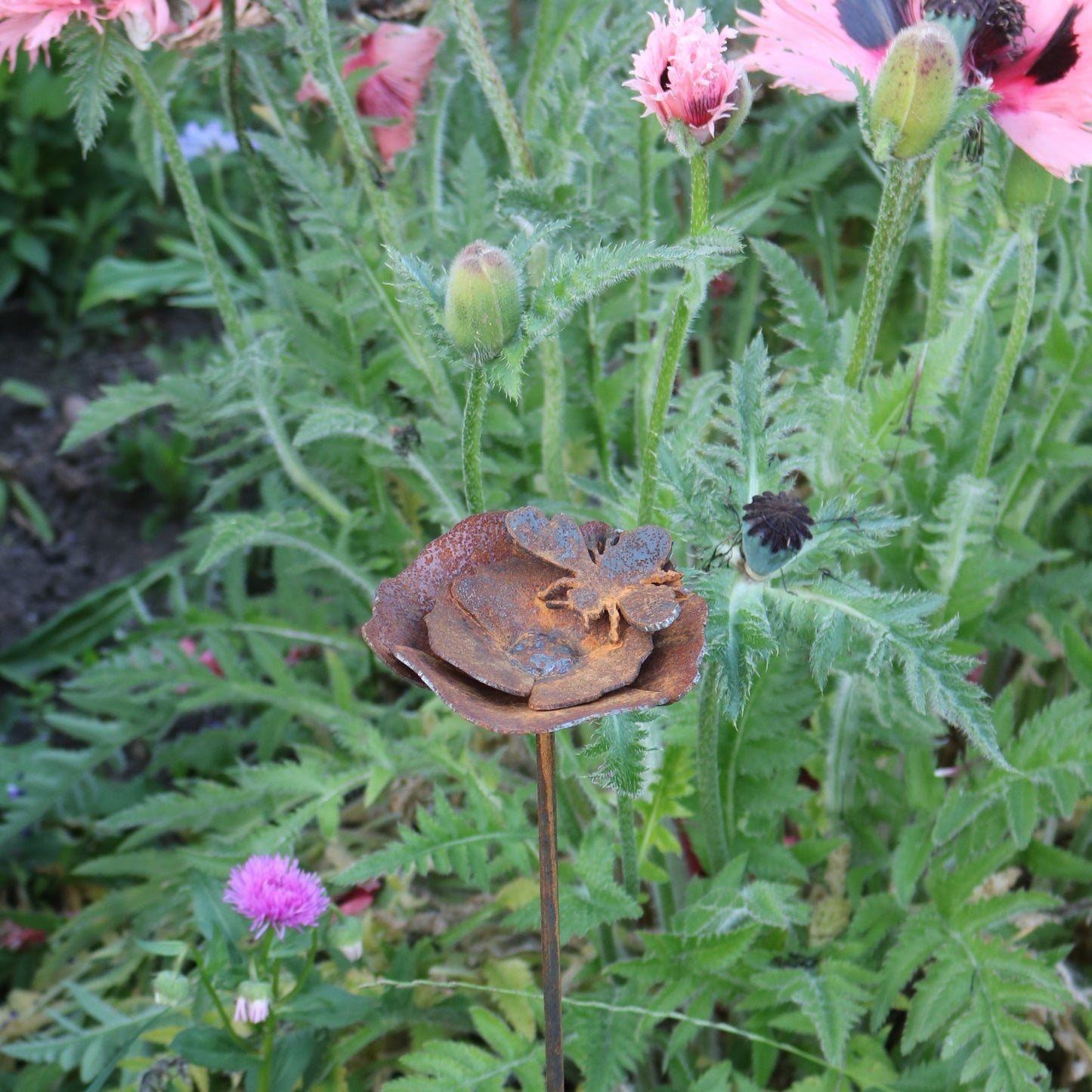 Handmade Bee And Flower Spike