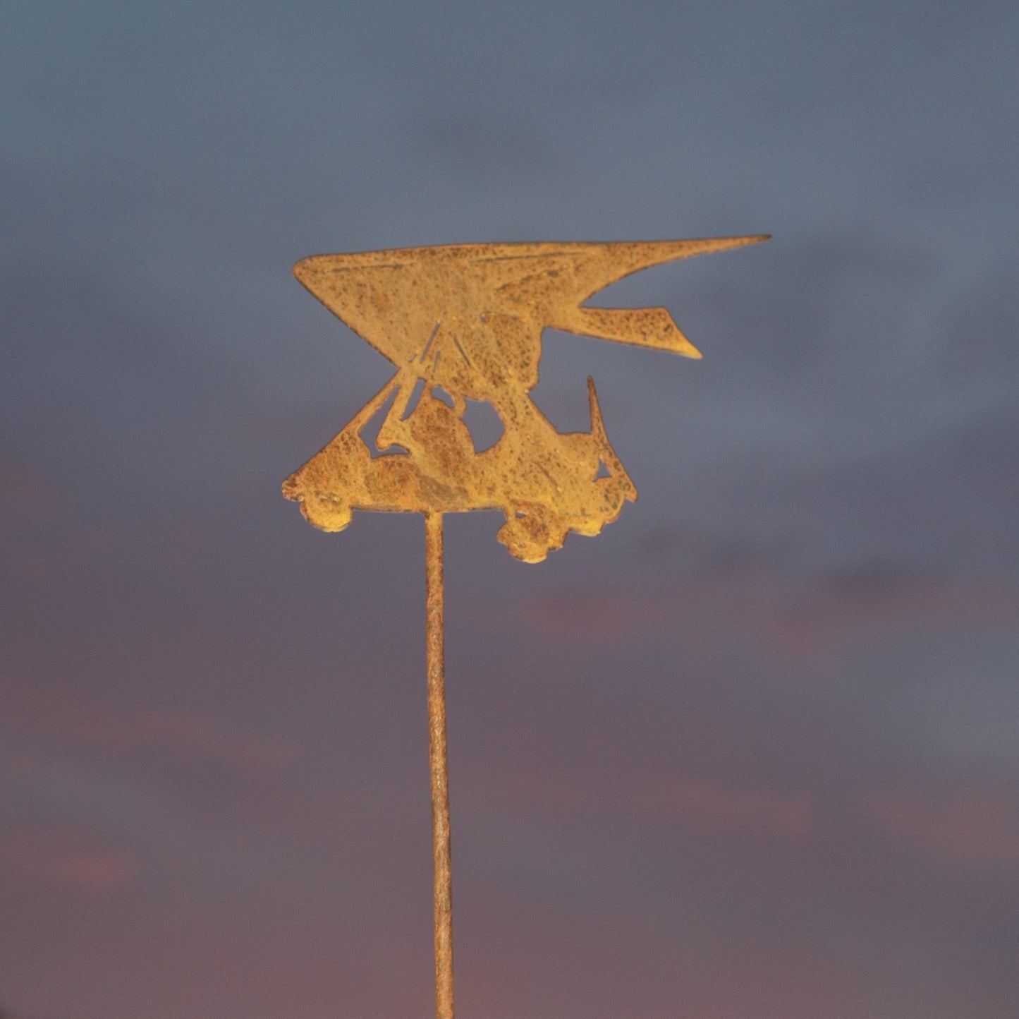 Microlight Aeroplane On Spike