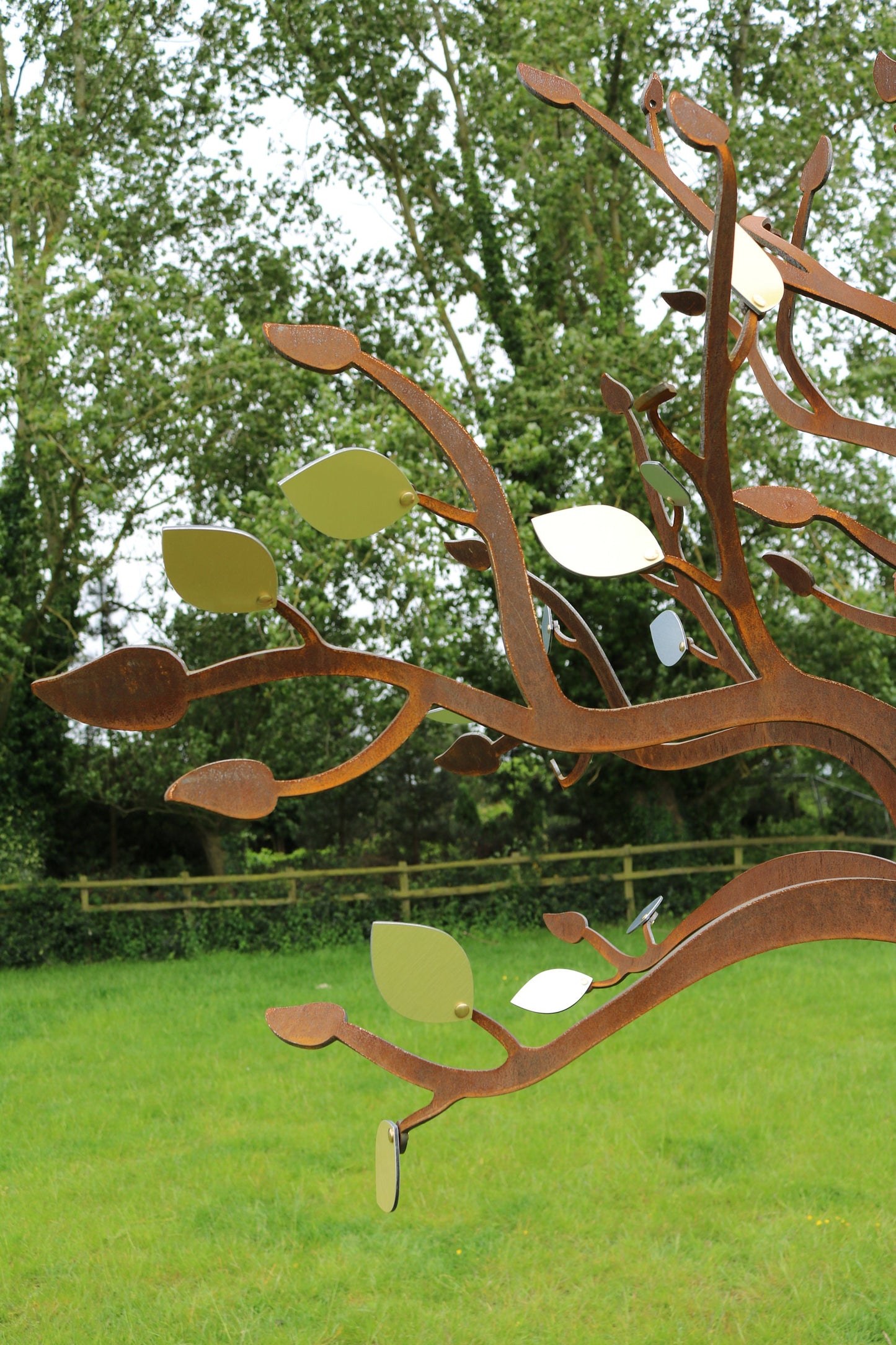 Corten Memorial Tree Sculpture- 6ft