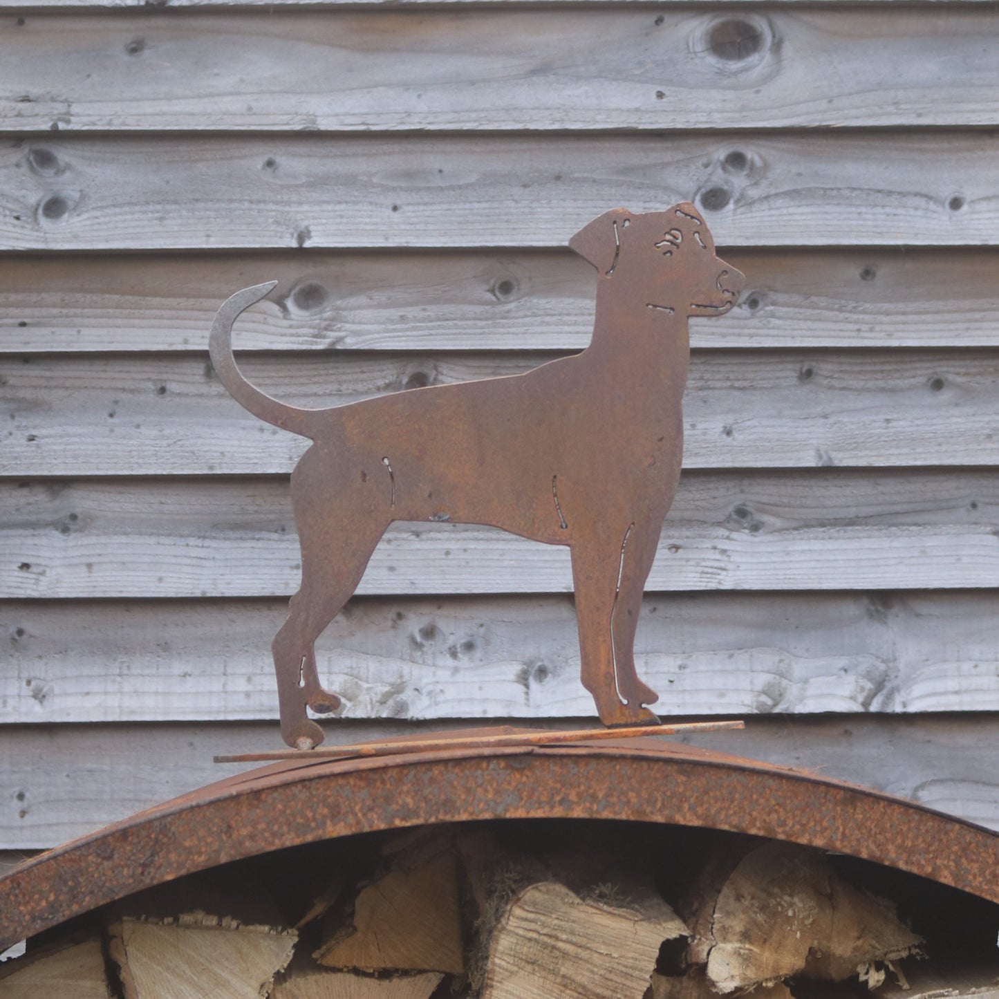 Doberman, Huntaway/Collie, Cyprus Rescue Dog Statue