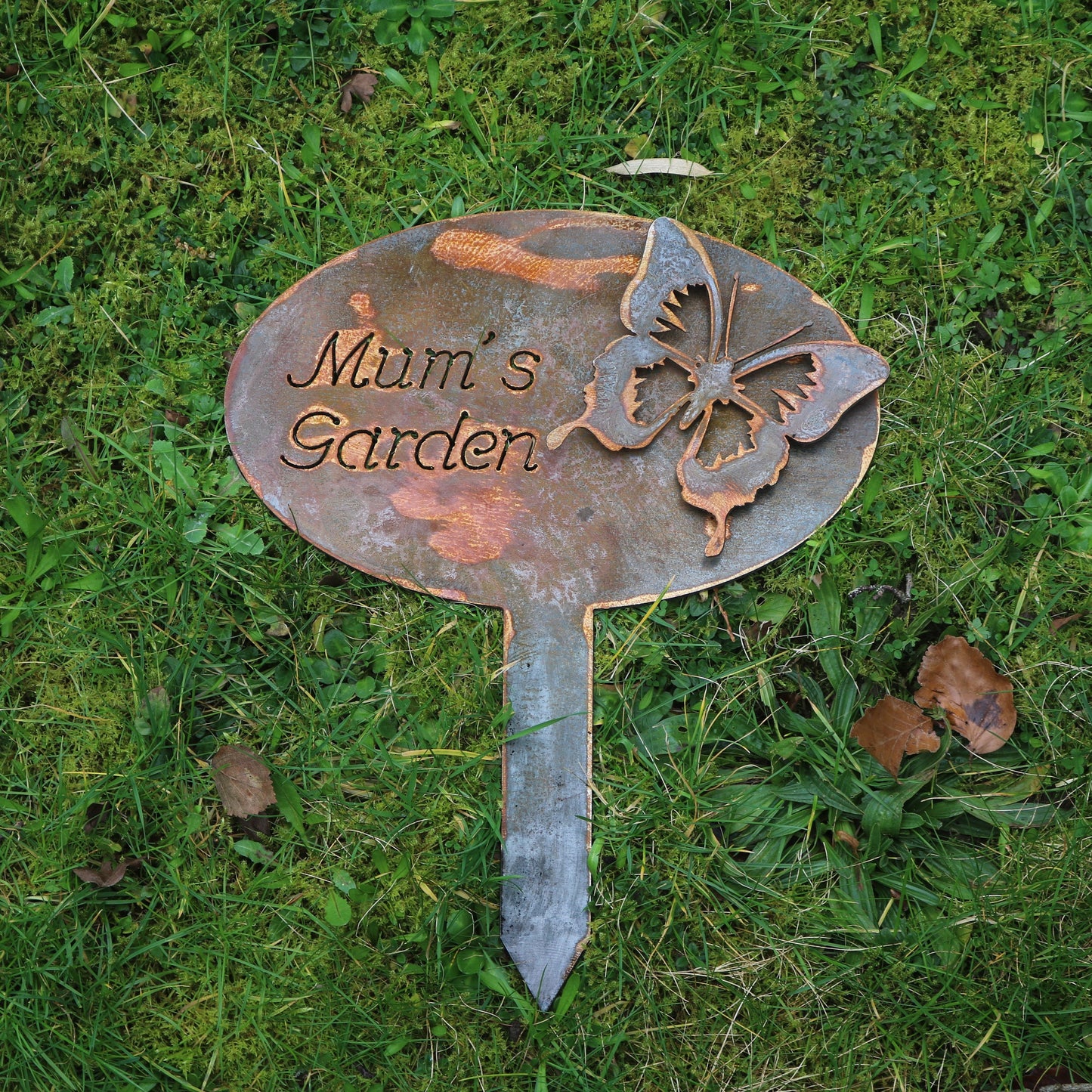 Personalised 3D Butterfly Sign On Stake