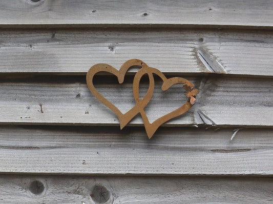 Hanging Entwined Hearts With 3D Bee
