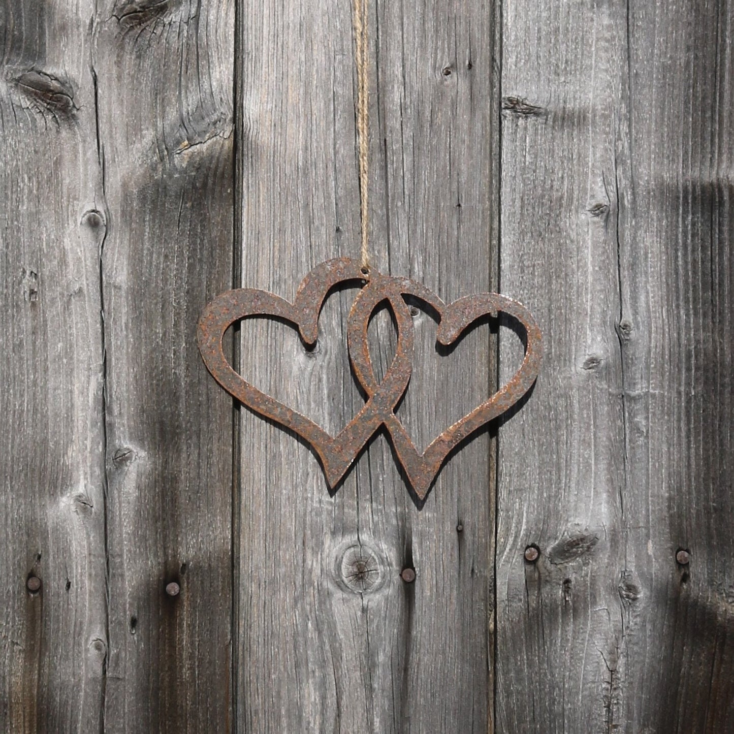 Hanging Entwined Hearts