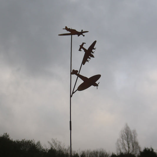 Lancaster, Spitfire and Hurricane Aeroplane Spike With Extension Pole