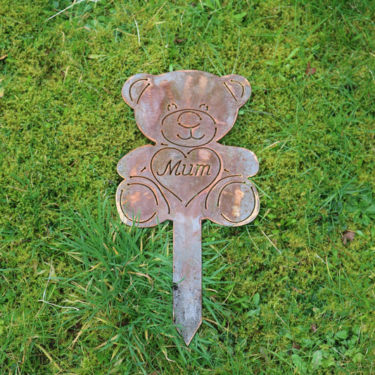 'Mum' Teddy Bear On Stake