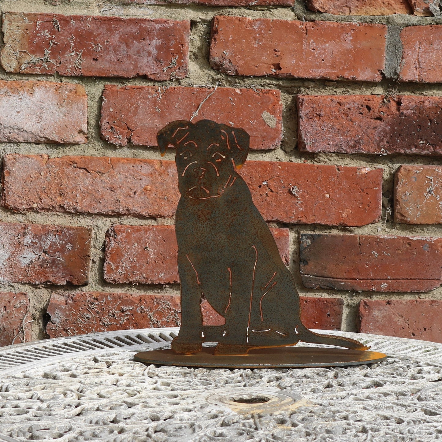 Boxer Dog Statue
