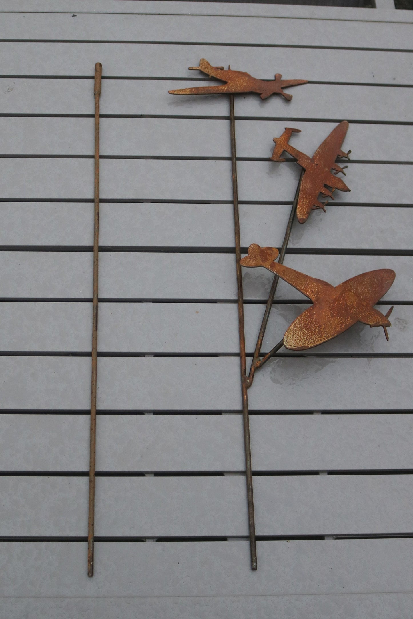 Lancaster, Spitfire and Hurricane Aeroplane Spike With Extension Pole