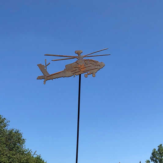 Apache Helicopter On Spike