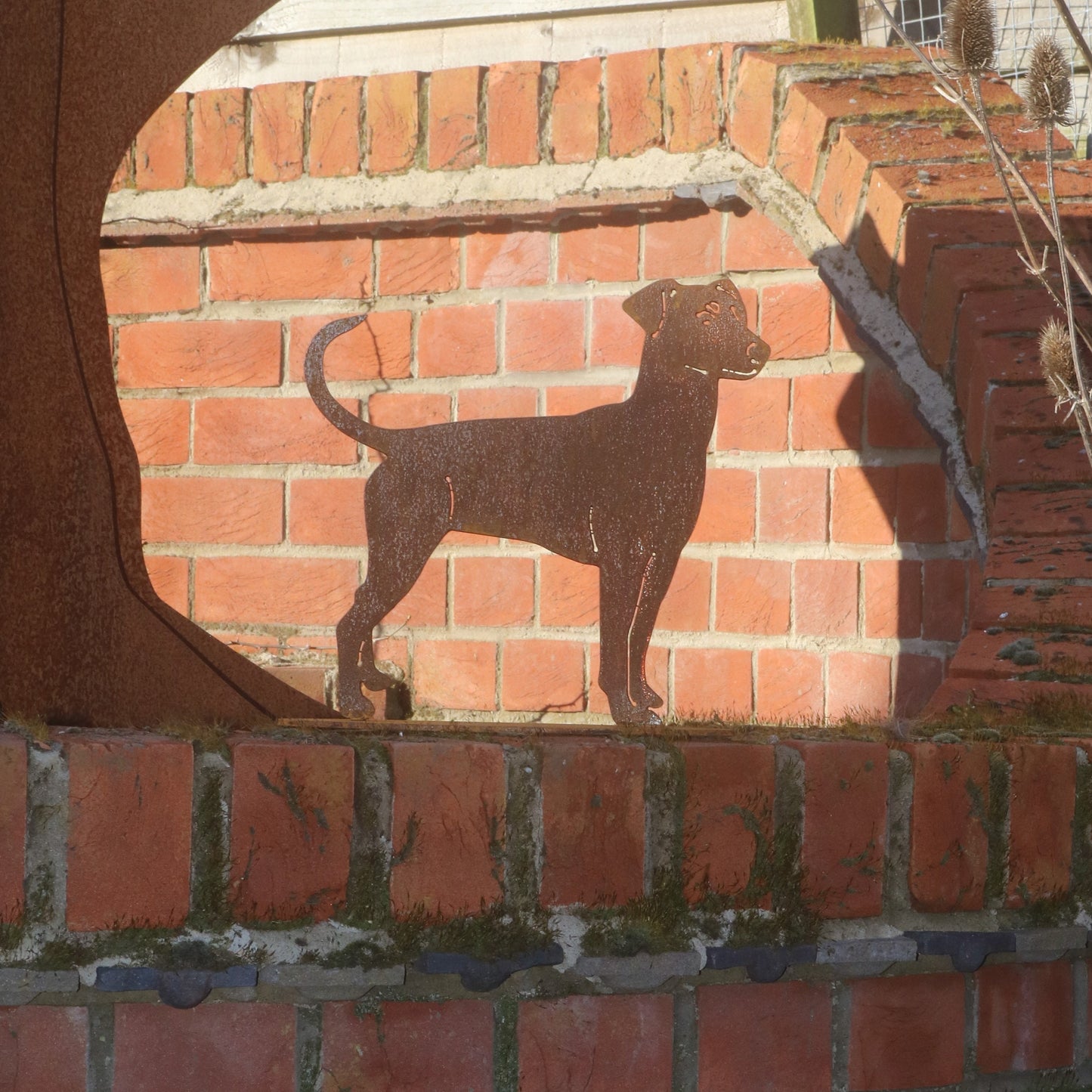 Doberman, Huntaway/Collie, Cyprus Rescue Dog Statue
