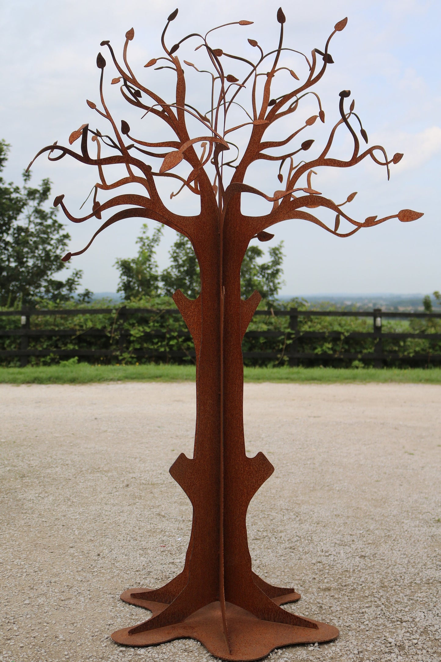 Corten Memorial Tree Sculpture- 5ft