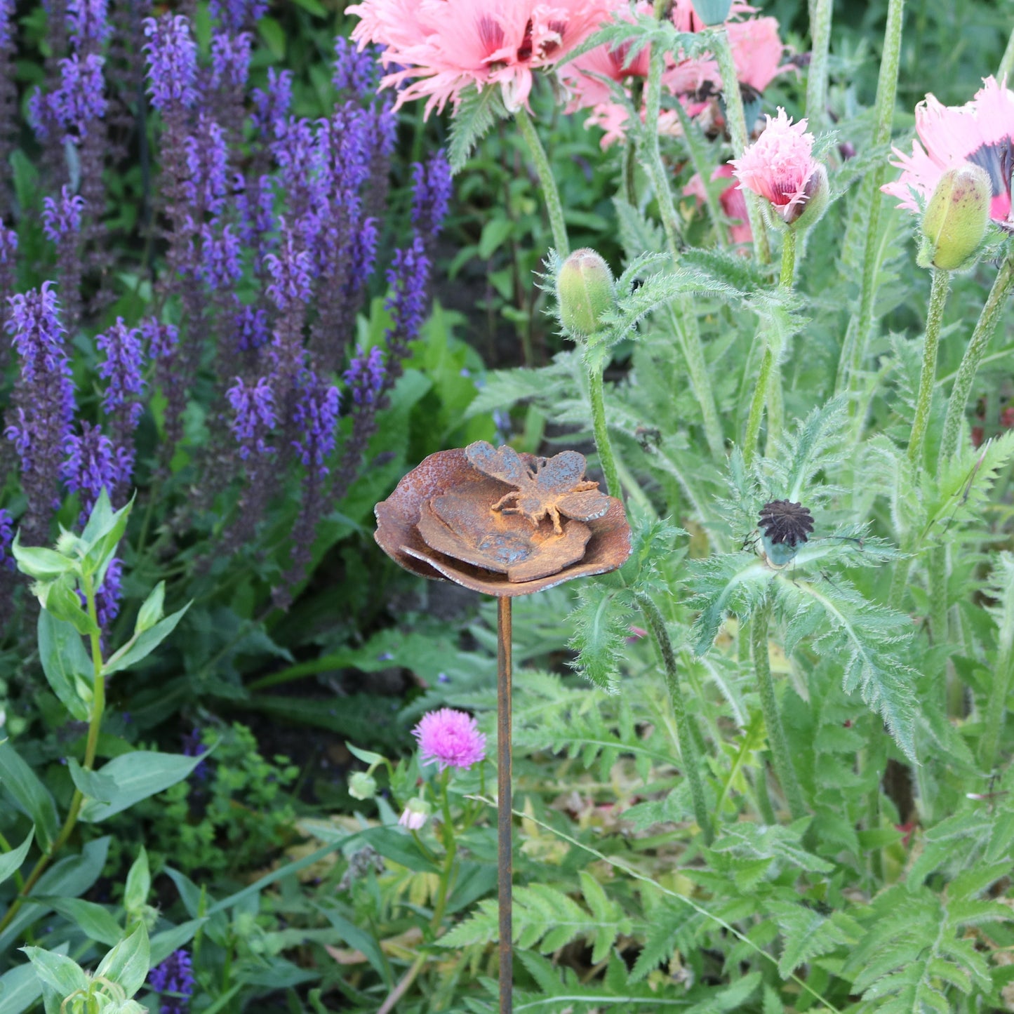 Handmade Bee And Flower Spike