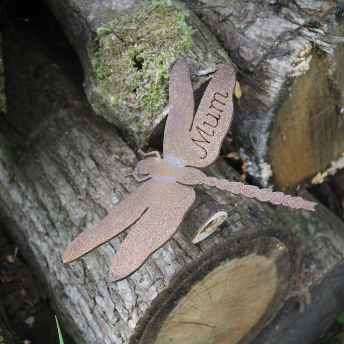 Personalised Dragonfly Post Topper