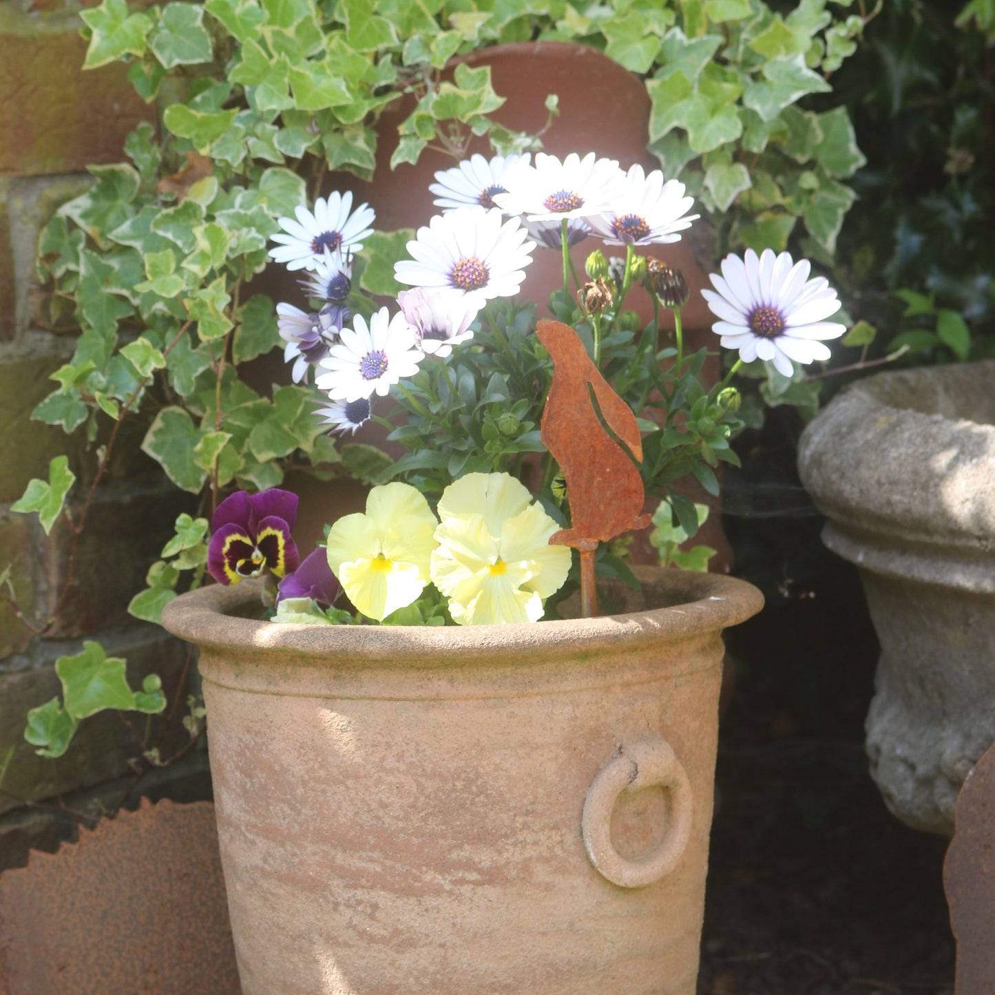 Moongazing Hare Plant Pot Decoration