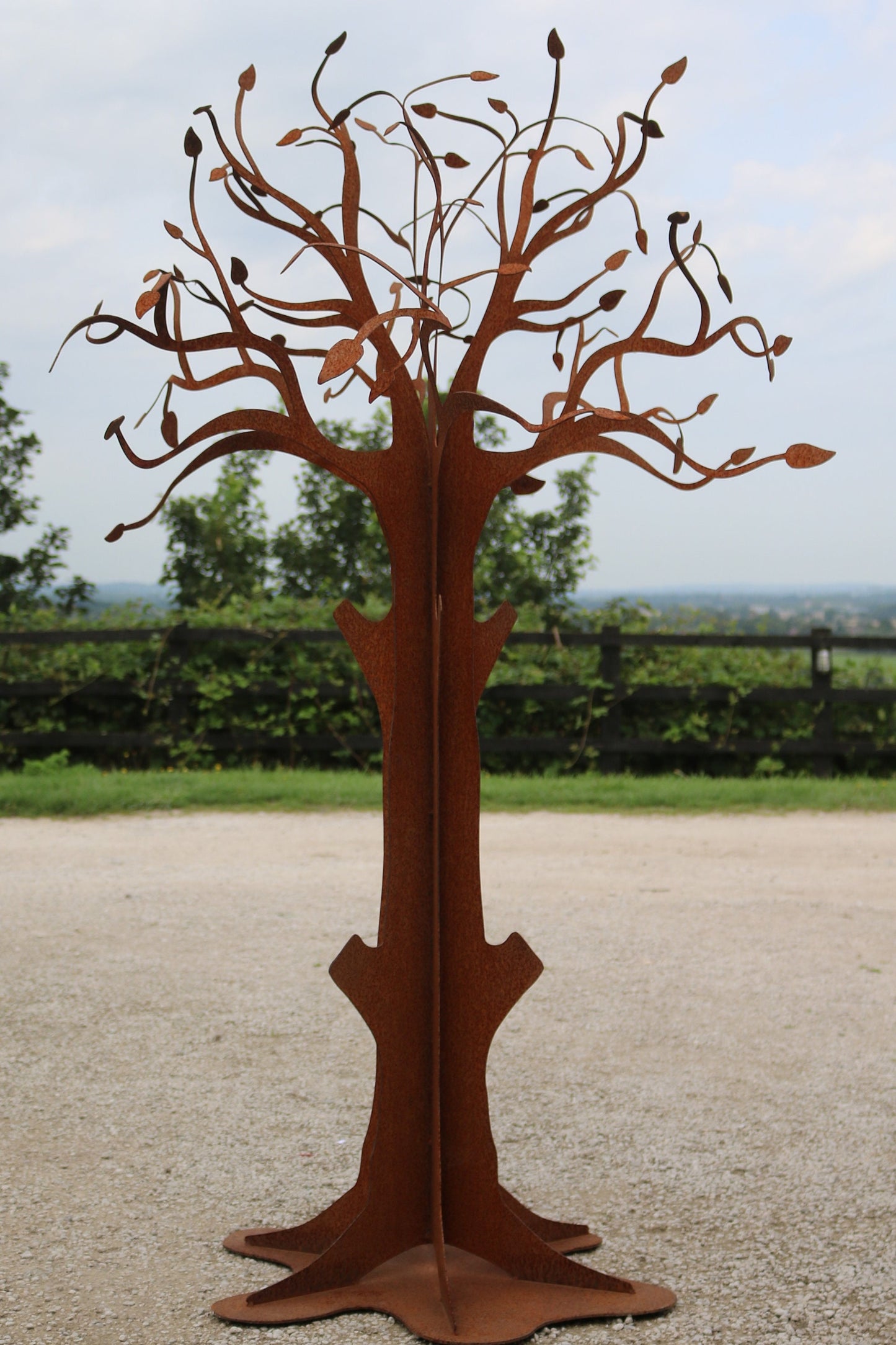 Corten Memorial Tree Sculpture- 6ft
