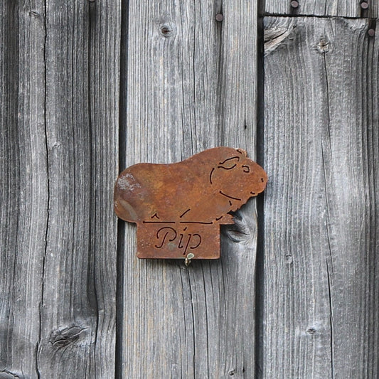Personalised Guinea Pig Hutch Sign