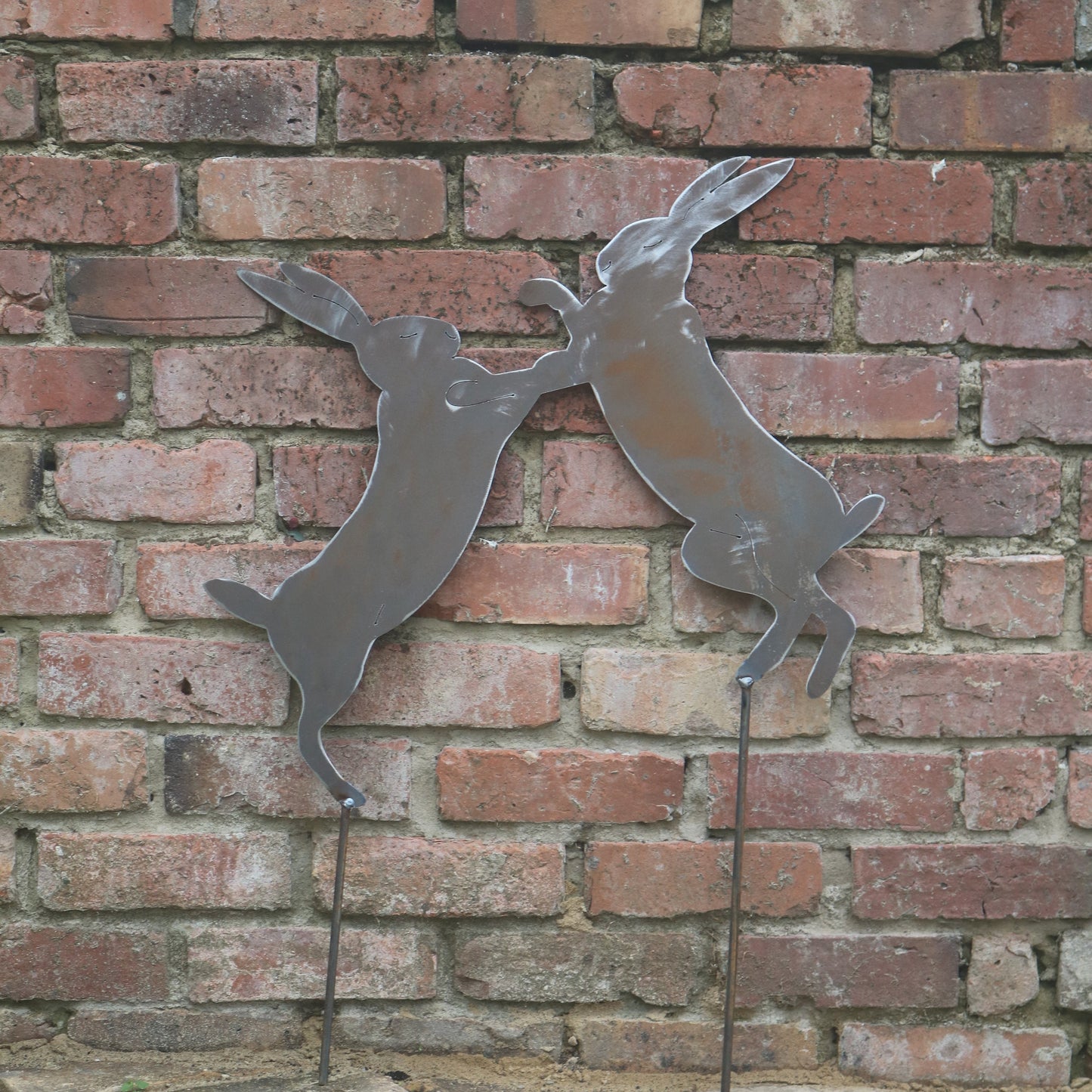 Boxing Hare's Garden Decoration