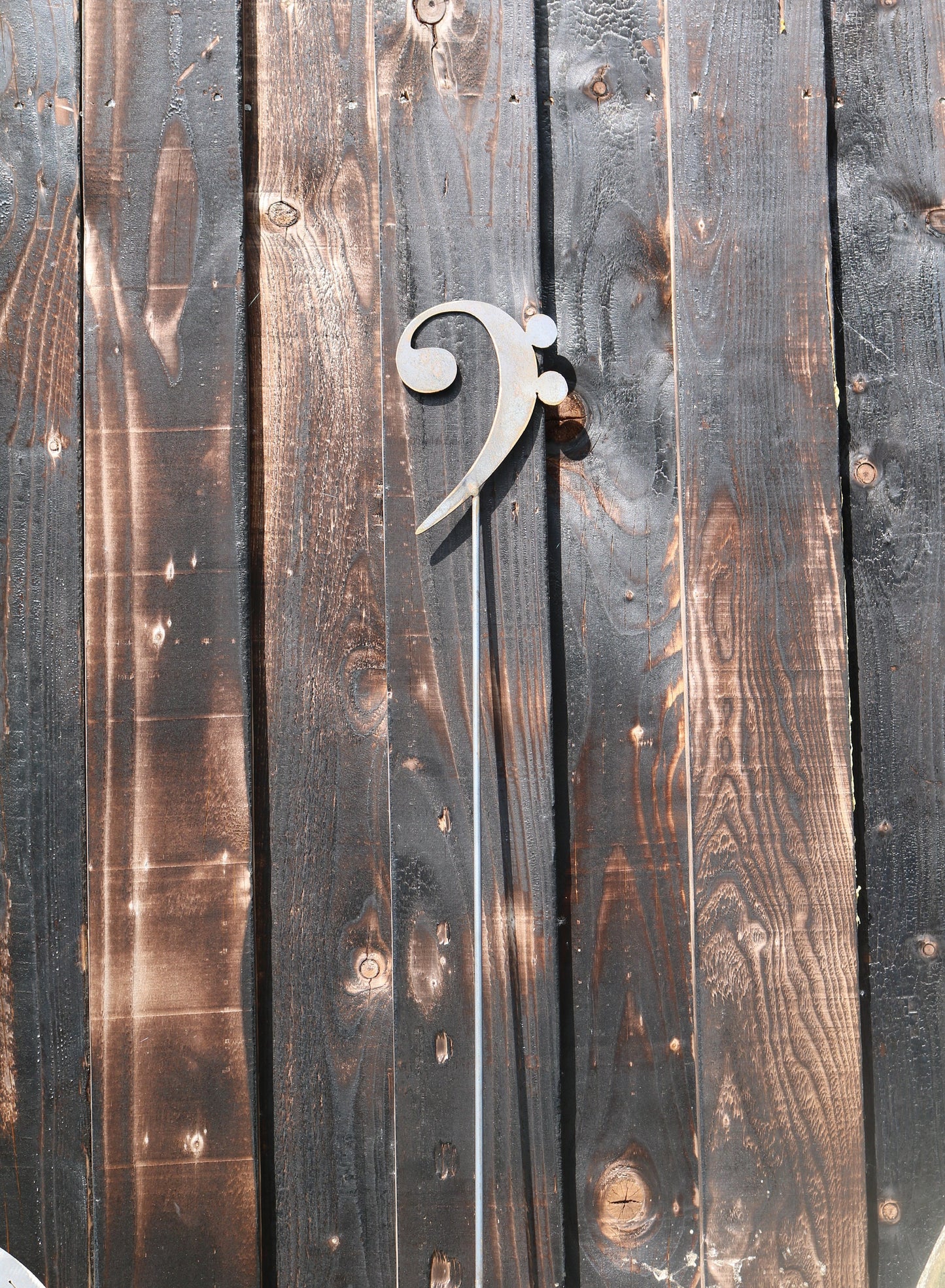 Music Note On Spike 'Bass Clef'