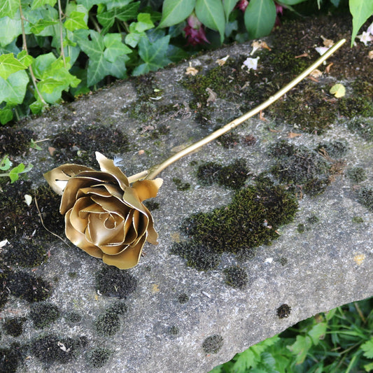 Handmade Gold Rose