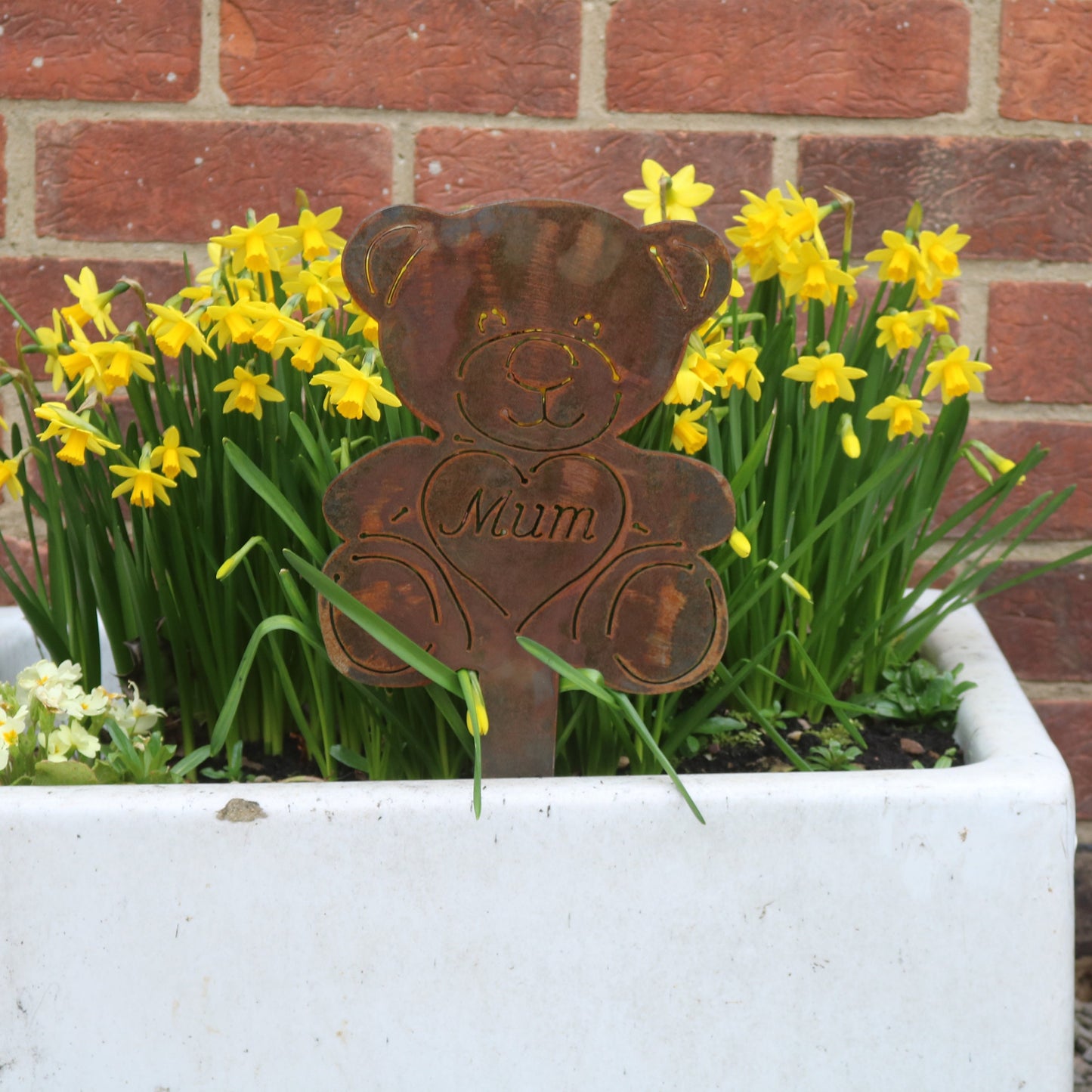 'Mum' Teddy Bear On Stake