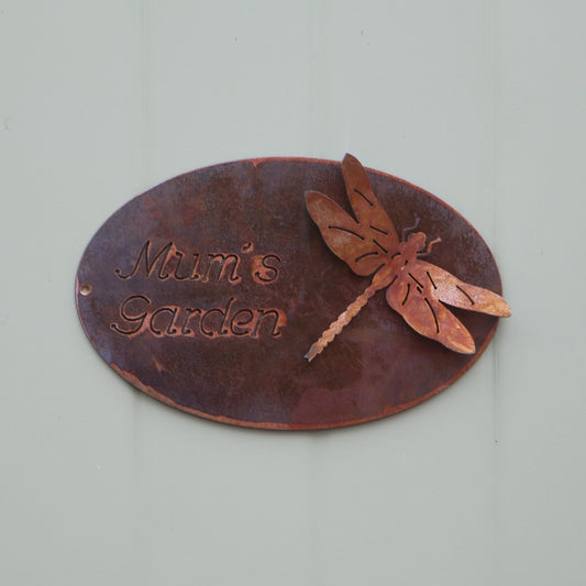 Personalised Dragonfly Sign