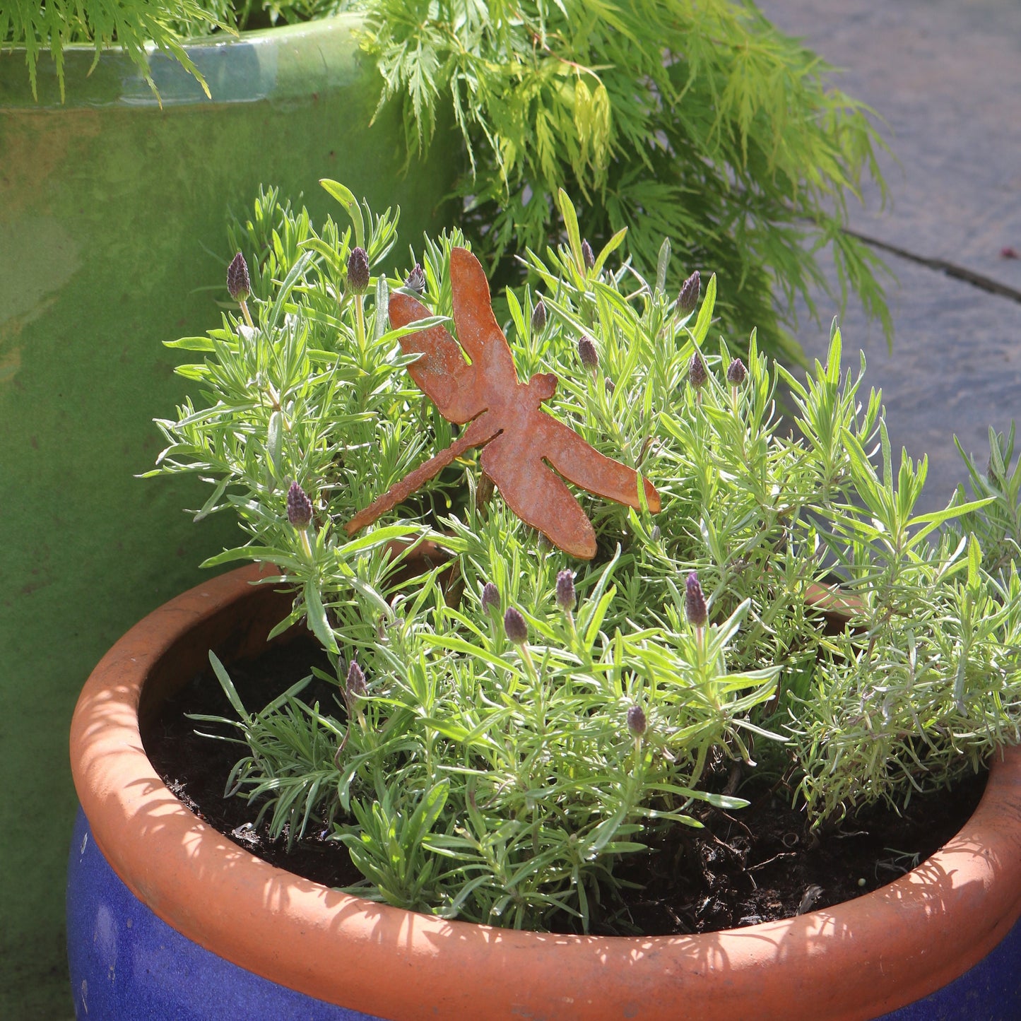 Dragonfly Plant Pot Decoration