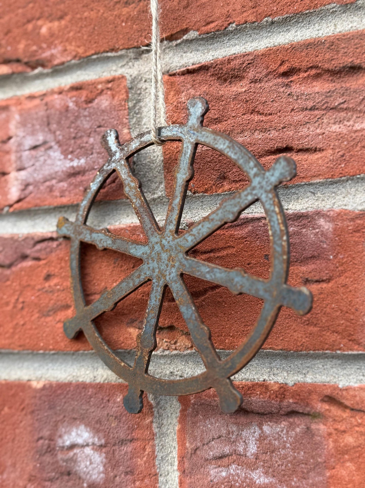 Hanging Wheel Of Dharma, Buddhism Faith Symbol