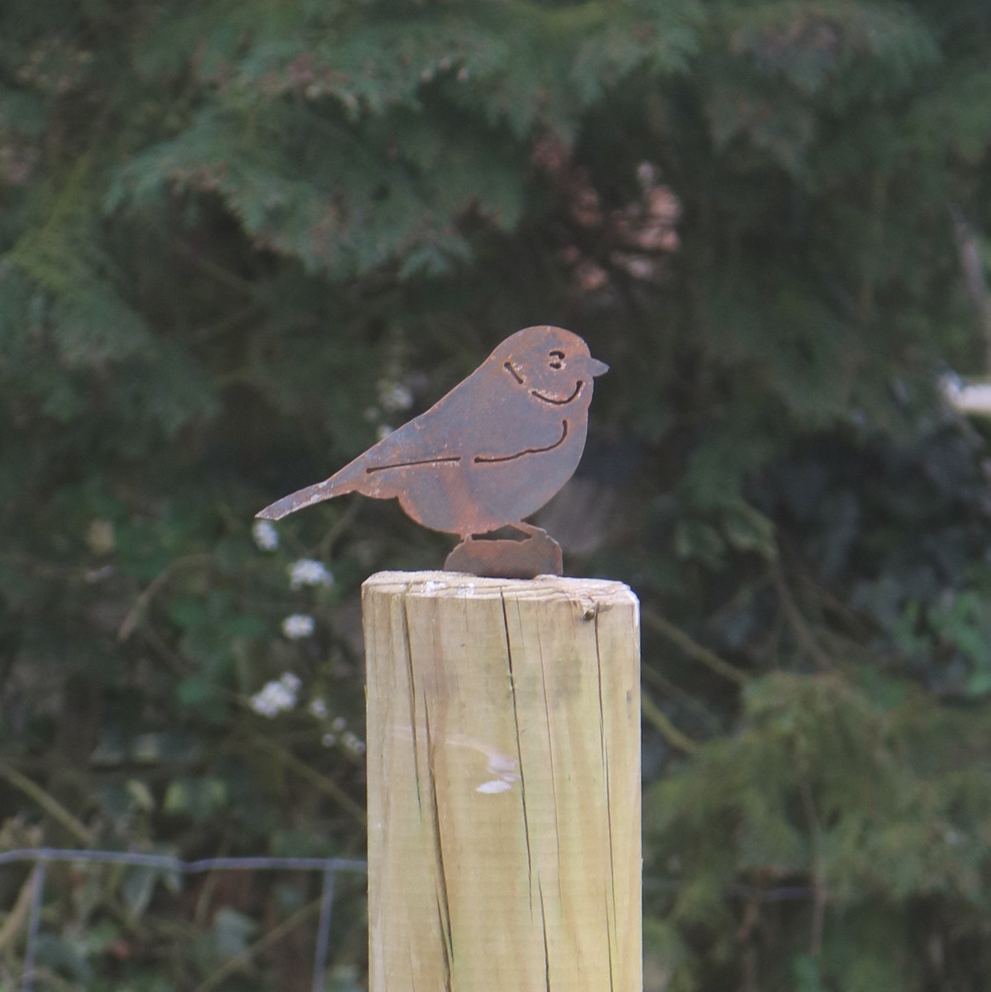 Blue Tit Post Topper