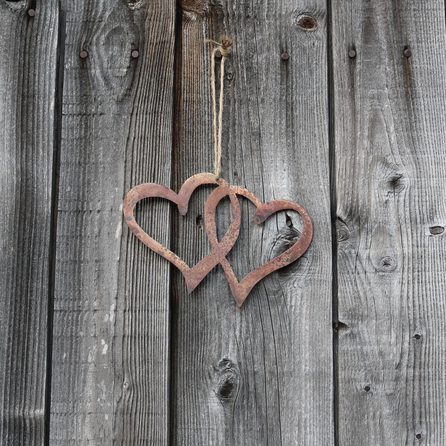 Hanging Entwined Hearts