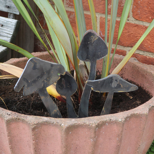 Toadstools Garden & Plant Pot Decoration - set 1