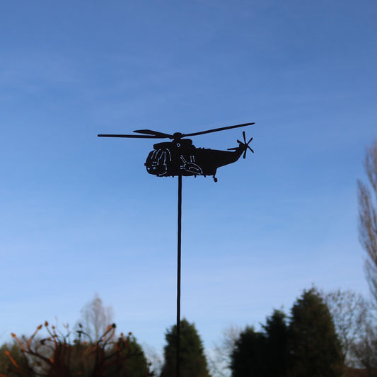 Sea King Helicopter On Spike