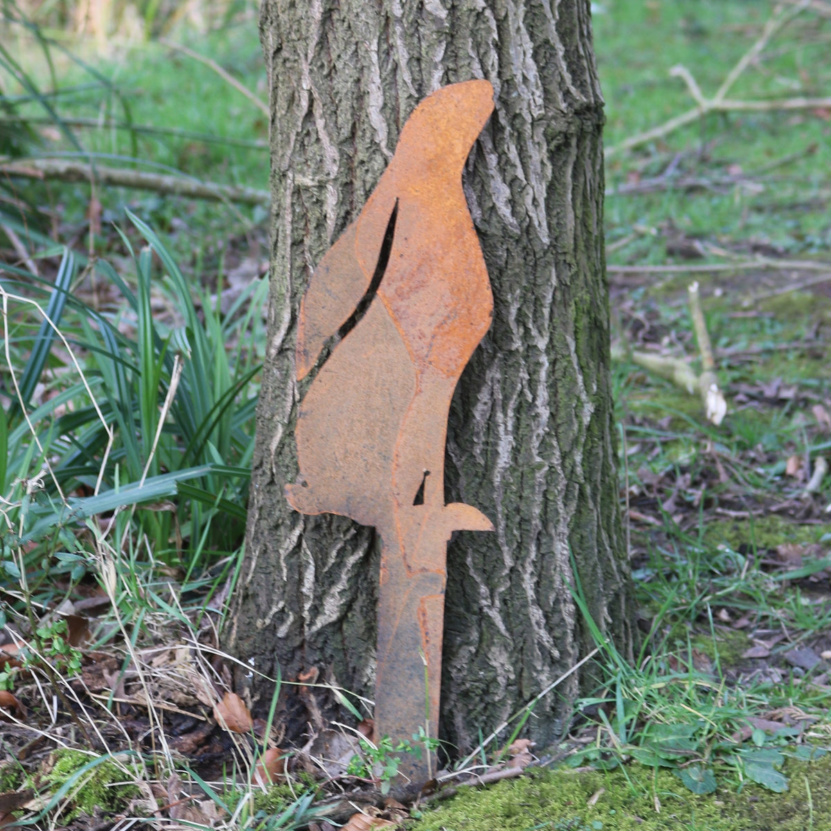 Caltef Designs Moongazing Hare On Stake – Caltef Designs