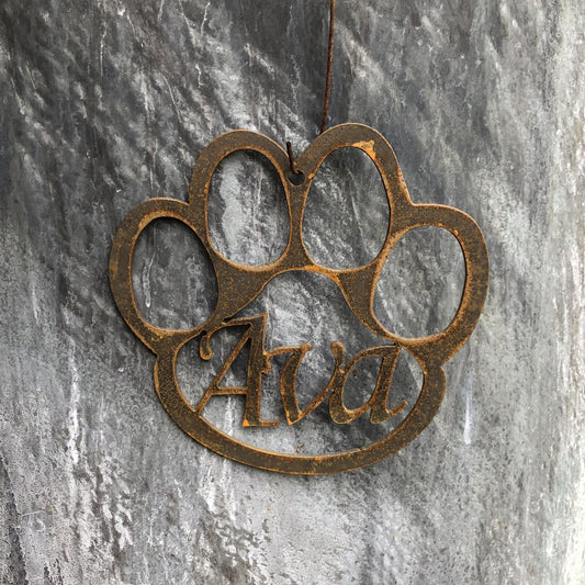 Personalised Hanging Pet Paw