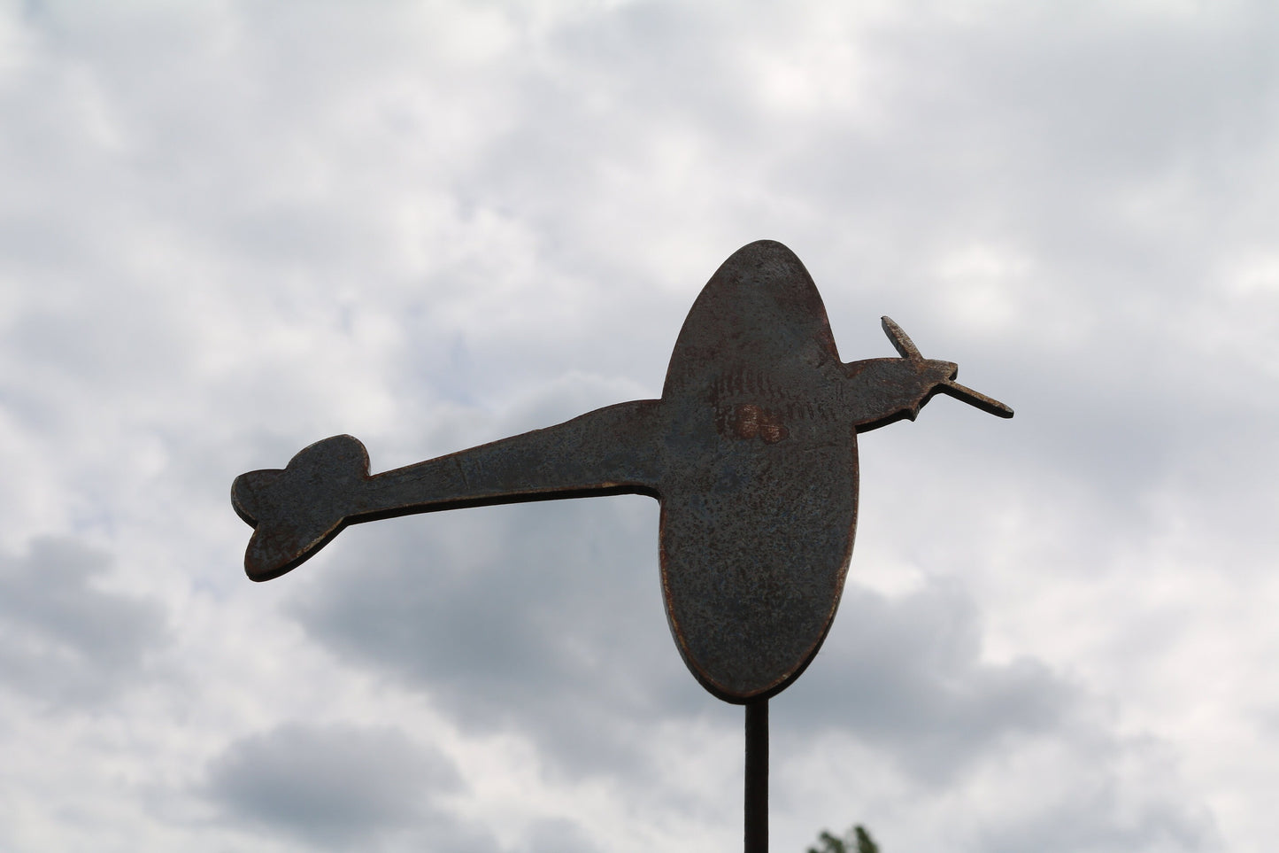 Spitfire Aeroplane On Spike