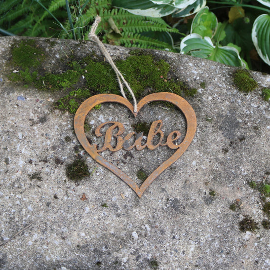 Babe Hanging Heart