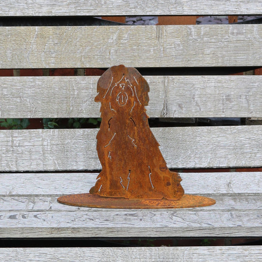 Tibetan Terrier, Bearded Collie, Old English Sheepdog Statue