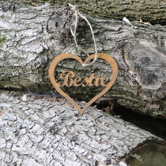 Bestie Hanging Heart