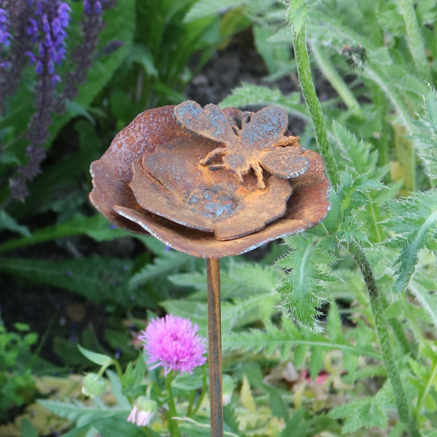 Handmade Bee And Flower Spike