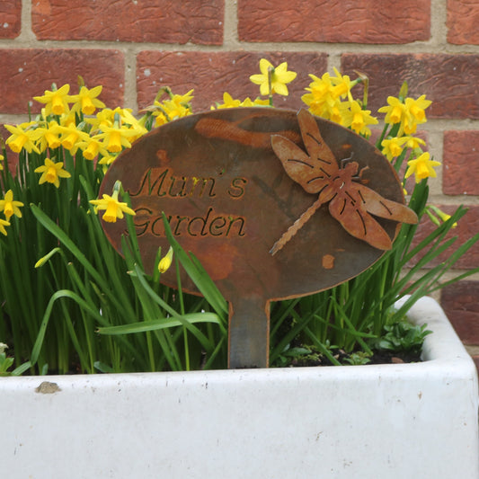 Personalised 3D Dragonfly Sign On Stake
